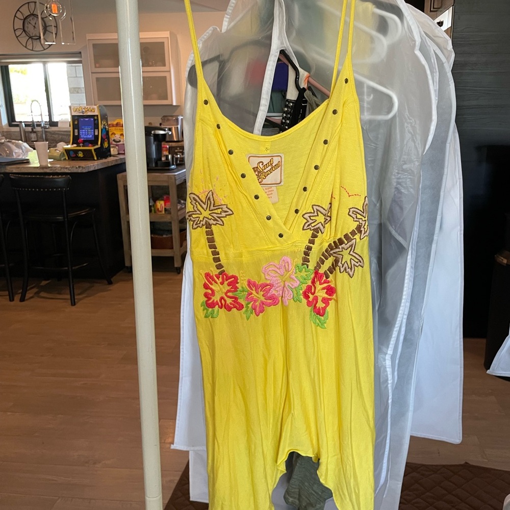 Soul Revival Sunny Yellow Embroidered Top